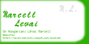 marcell levai business card