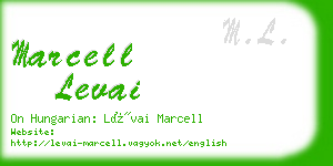 marcell levai business card